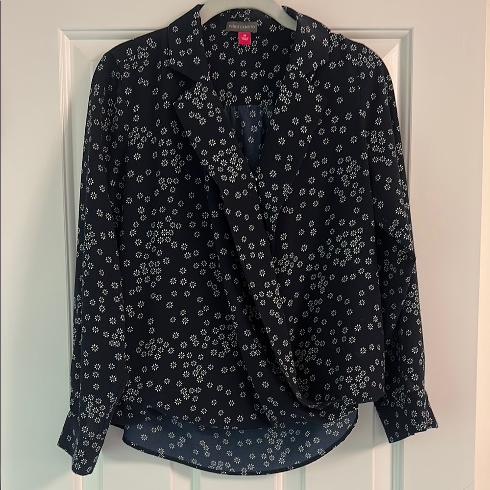 Black Floral Women's Top